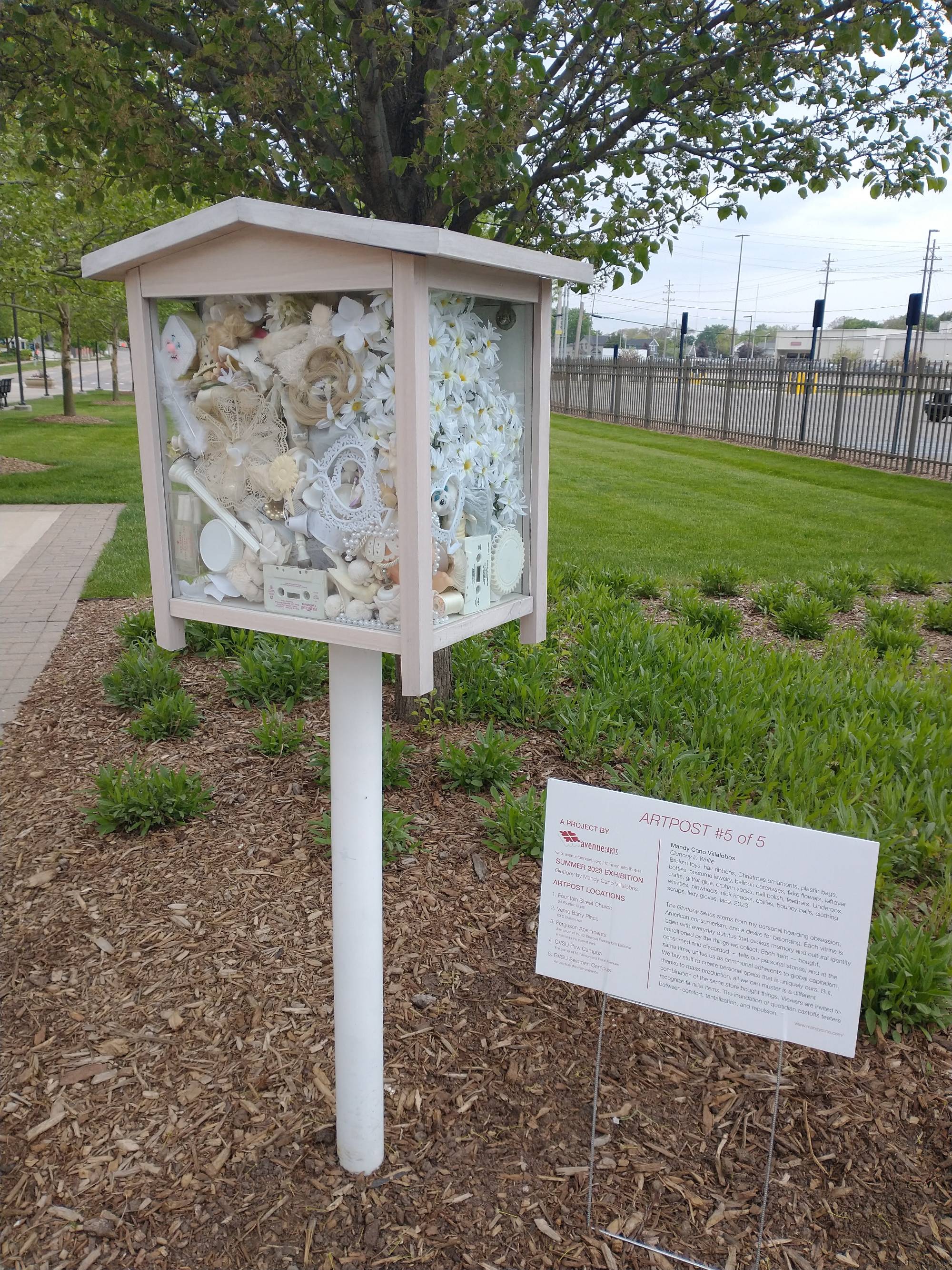 Gluttony in White art installation